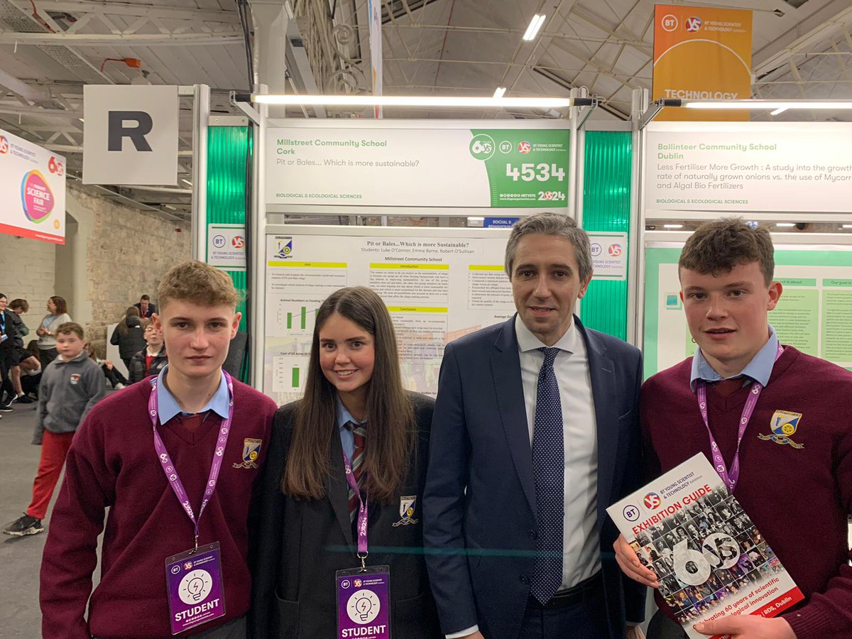 Great to meet @SimonHarrisTD Minister for Higher Education, Research, Innovation & Science, today @BTYSTE  We look forward to welcoming everyone tomorrow!  #BTYSTE2024 #wecantwait