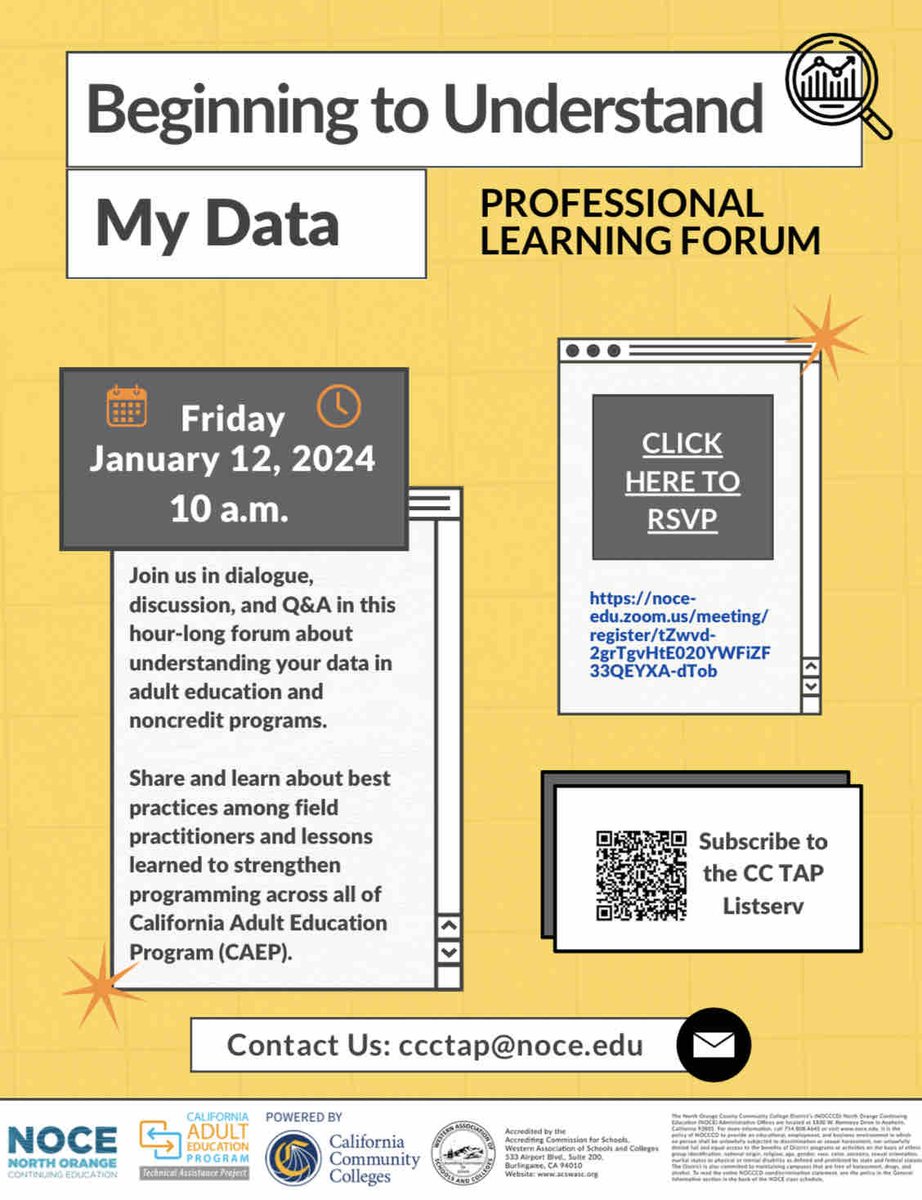 We’re pleased to announce our inaugural Professional Learning Forum webinar entitled, “Beginning to Understand My Data” which will take place tomorrow, Friday, January 12, 10:00-11:00 am.