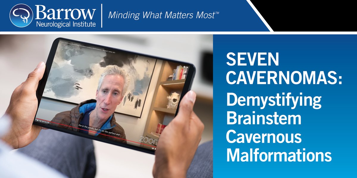 Thank you Cameron McDougall and Seattle Science Foundation TV for inviting me to join you on your Cerebrovascular Q&A. You can catch the lecture on Cavernoma Taxonomy here...
bar.rw/3Se5xEl