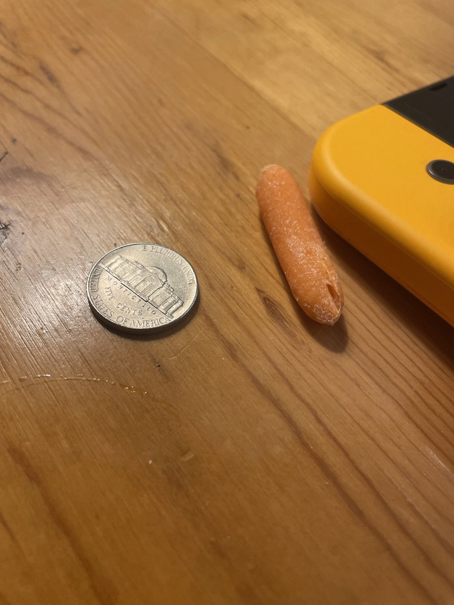 SkippyShortstwt's tweet photo. lethal company with friends again later tonight on stream!!

for now here is a picture of a nickel, baby carrot, and 1/8th of a Nintendo Switch.

https://t.co/IXWoUt2rjA https://t.co/N75Pzo0Vi8