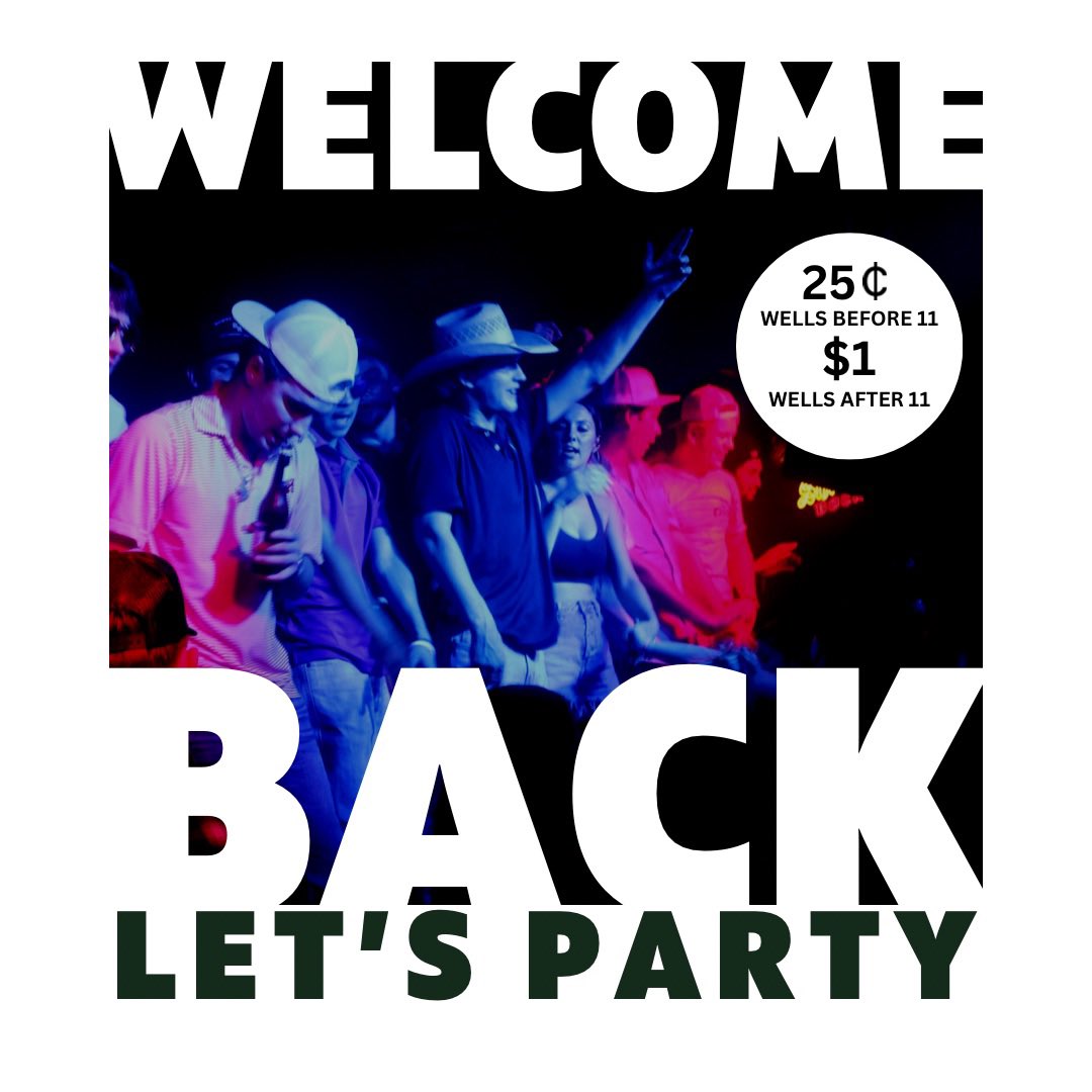 WE HEARD PEOPLE ARE READY TO PARTY?! 🎉 
It’s finally time to get the club jumpin again and we can’t wait to see all of YOU! ⚡️ Tonight we have 25 cent wells before 11pm and $1 wells after 11pm! 🍻 BOTH sides are open so bring the whole gang! 🤩 Ladies are free til 11pm as well!