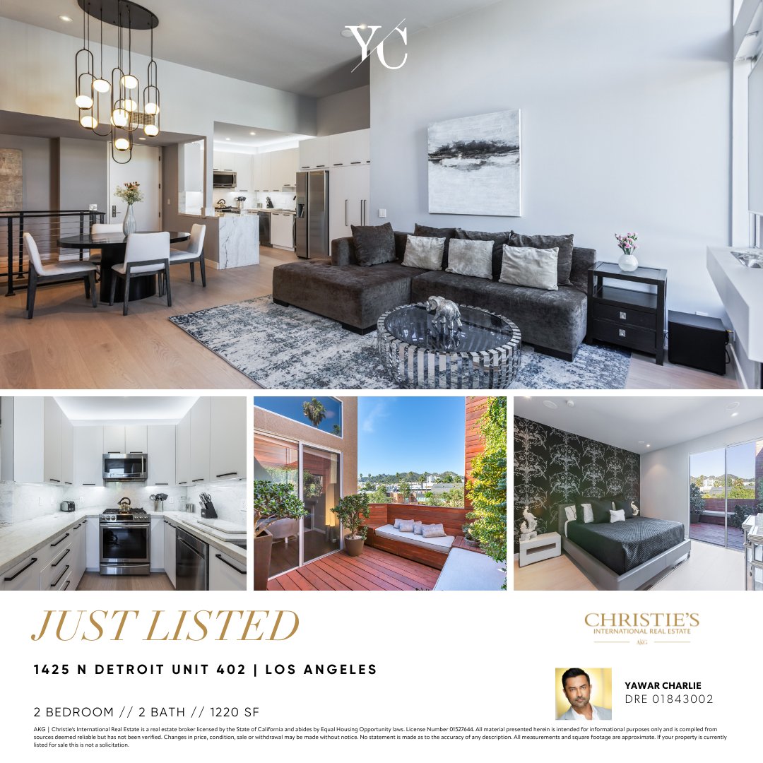 yawarcharlie's tweet image. Step into luxury living at its finest! ✨ 

FOR LEASE - This stunning penthouse in prime West Hollywood has just hit the market at $5,250. 🏡
Don't miss out on this unique opportunity to call it home! 

#WestHollywoodLiving #LuxuryRealEstate #PenthouseLiving