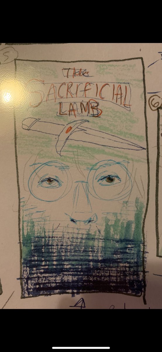 ComicRoughshod's tweet photo. Thumbnail to final: The Sacrificial Lamb Comic Cover Design 

#comicbook #ComicArt #CBT #Roughshod https://t.co/Uq58UizFUf