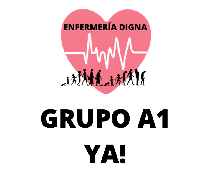 Una #EnfermeríaUnida por una #EnfermeríaDigna será capaz de poner el grupo A1 para las enfermeras como prioritario encima de la mesa de la ministra <a href="/Monica_Garcia_G/">Mónica García</a> 

Las #infermeresdiemprou y hasta aquí hemos llegado, exigimos cambios