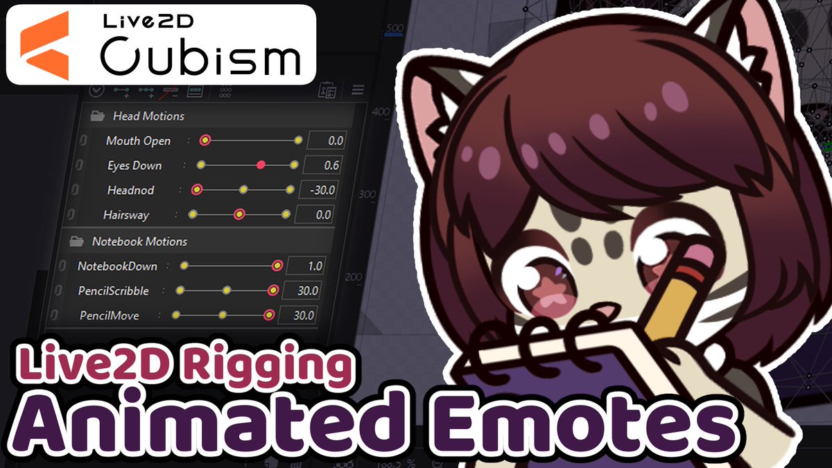 CutieDragon7's tweet photo. 📢New Video!📢

Part 2 is here! This time I cover how to rig your emote in Live2D! 

This explains all the motions including initial setup, deformers &amp; parameters! (And don't mind my silly laugh 🫠)

#live2d #live2dtutorial 
⬇️Link Below!⬇️ https://t.co/BFZTa72fTJ