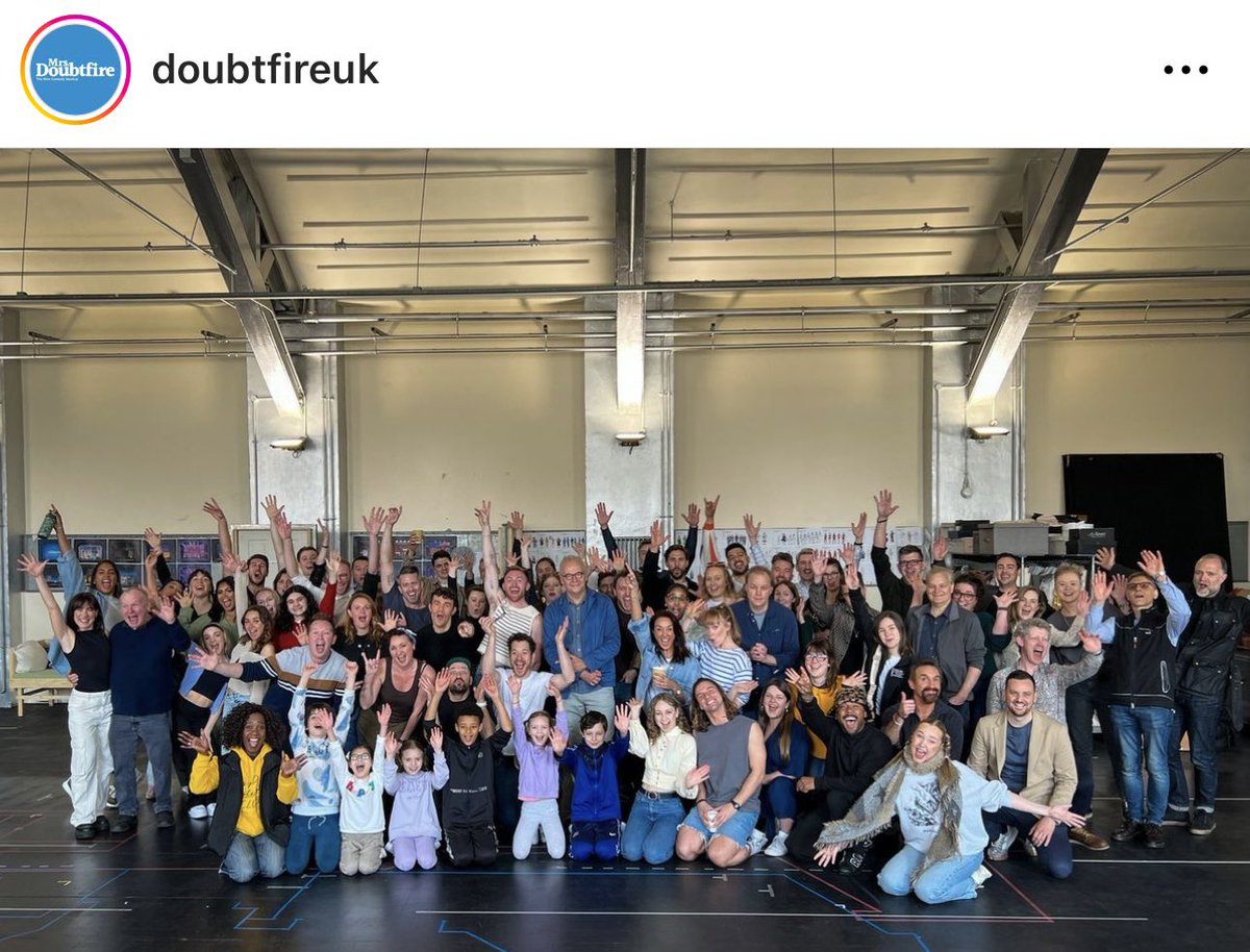 We still laugh EVERY SINGLE DAY! So much love for these beautiful people! What a joy! @DoubtfireUK