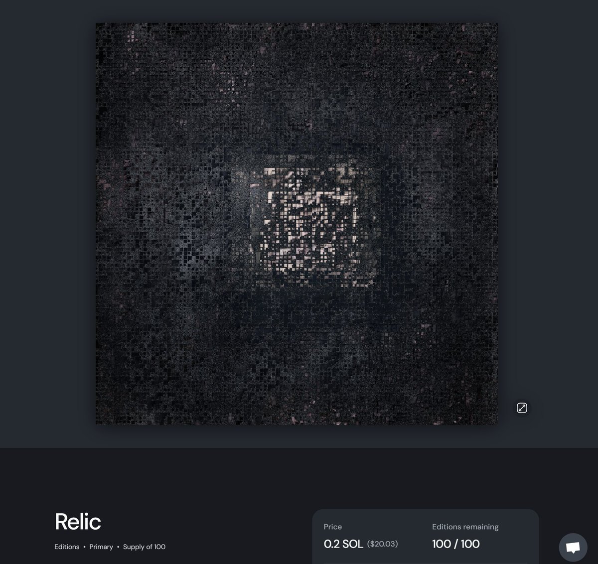 s1ck4rt's tweet photo. New #SolanaNFT edition artwork "Relic" is available to mint.

There will be 100 editions total, 0.2 $SOL each, max 5 per wallet. 10,000 x 10,000 px resolution. Link in replies. https://t.co/ZsxJNfEFjx