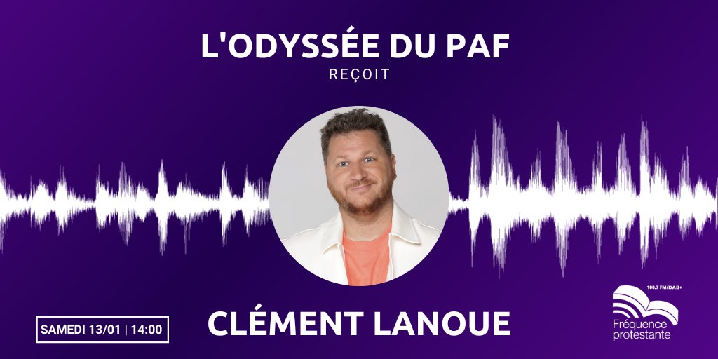 🔴 Attention ! Demain à 14h <a href="/ClemLincruste/">Clément Lanoue</a> s'incruste... sur <a href="/FrProtestante/">FrequenceProtestante</a> !

Au programme : ses débuts à la radio, sa vie de matinalier sur Europe 2, son spectacle, mais aussi son engagement contre le harcèlement et bien plus

📻100.7 FM/DAB+ (Paris) 
▶️ frequenceprotestante.com/live/
