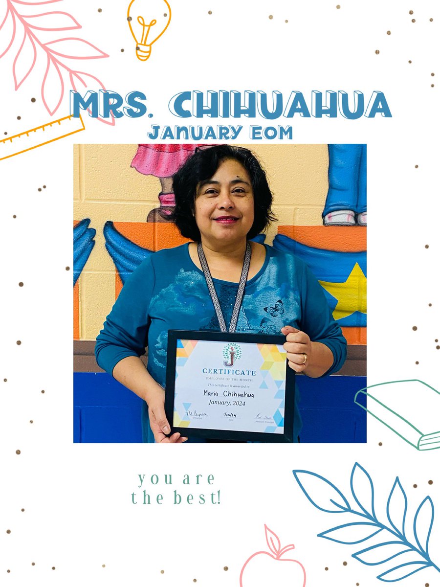 jackson_chisd's tweet photo. Congratulations to these amazing January Educators of the month! We appreciate everything you do for Jackson! @ChapelHill_ISD @_MsCarp #jacksonpride https://t.co/oywqL9nYlk