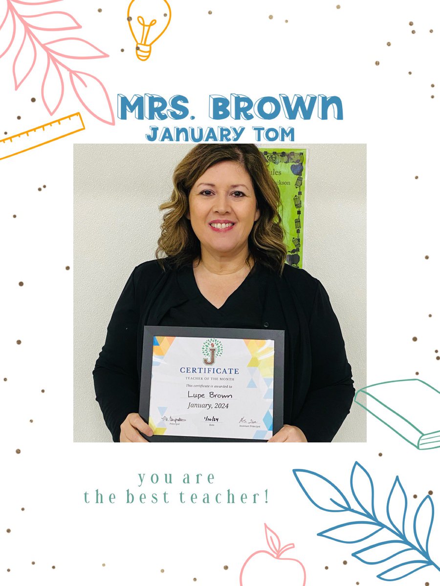 jackson_chisd's tweet photo. Congratulations to these amazing January Educators of the month! We appreciate everything you do for Jackson! @ChapelHill_ISD @_MsCarp #jacksonpride https://t.co/oywqL9nYlk
