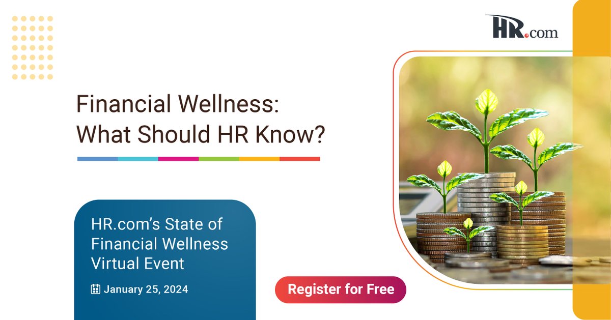 HRdotcom's tweet photo. Which employer initiatives best support employee #financialhealth? Join us on Jan. 25 for https://t.co/TlMSPptCCY’s State of #FinancialWellness virtual event (it’s free) to find out. https://t.co/0ukN4RhV6I https://t.co/p49gYBtmEF