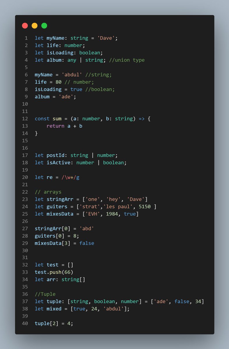 array_push's tweet image. DAY 01 OF #100daysofcoding in  typescript 
Typescript is a JavaScript with syntax for types.
By default a typescript file returns a compiled file which is a Js file. 
I will teach you how to prevent TS file from  compiling Js file.
I am #thetechpharmacist