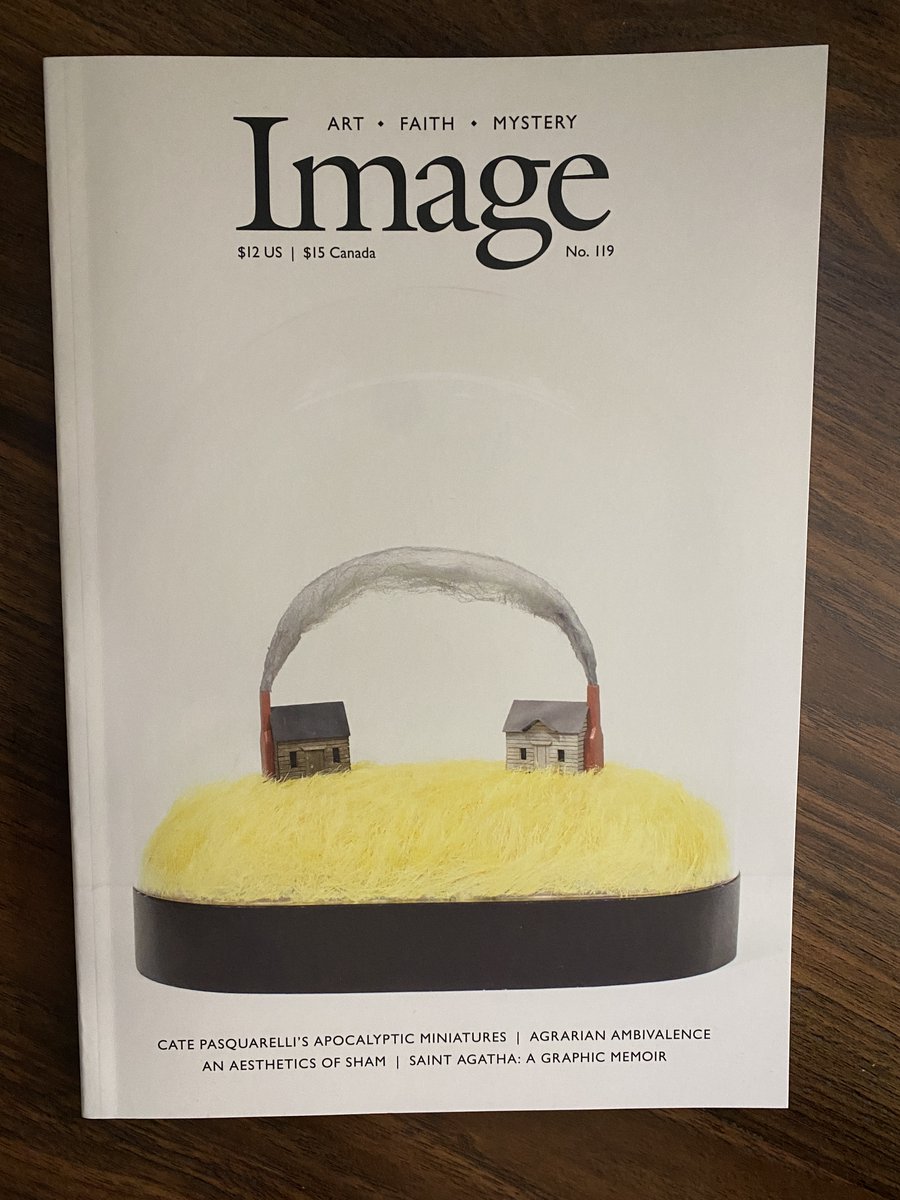 Nick Ripatrazone (@nickripatrazone) on Twitter photo The new issue of <a href="/Image_Journal/">Image</a> is in print + online!
Poetry by <a href="/JcScharl/">Jane Clark Scharl</a> <a href="/jj_rancourt/">Jacques J. Rancourt</a> @_janezwart_
Graphic essay by <a href="/JesseLKercheval/">Jesse Lee Kercheval</a>
In the Culture section: Katie Kresser on sham + Mary Lane Potter on McIlvoy + Lispector
imagejournal.org/journal/subscr⦠The new issue of <a href="/Image_Journal/">Image</a> is in print + online!
Poetry by <a href="/JcScharl/">Jane Clark Scharl</a> <a href="/jj_rancourt/">Jacques J. Rancourt</a> @_janezwart_
Graphic essay by <a href="/JesseLKercheval/">Jesse Lee Kercheval</a>
In the Culture section: Katie Kresser on sham + Mary Lane Potter on McIlvoy + Lispector
imagejournal.org/journal/subscrā¦