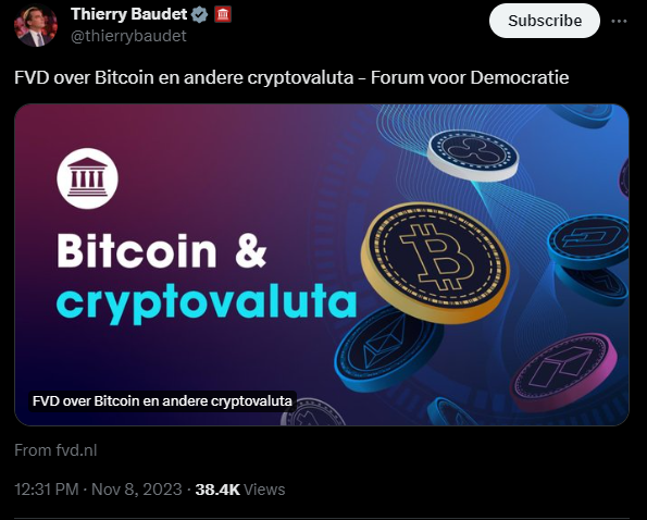 AlaskarMedia's tweet photo. @BNR Volgens mij is er niet in stilte een donatie knop toegevoegd. Er staat duidelijk onderaan het artikel een donatie knop voor cryptocurrency's. @thierrybaudet en @fvdemocratie  hebben het artikel gedeeld. 

Pagina: https://t.co/S0VWO0ised https://t.co/LveES5UIRQ