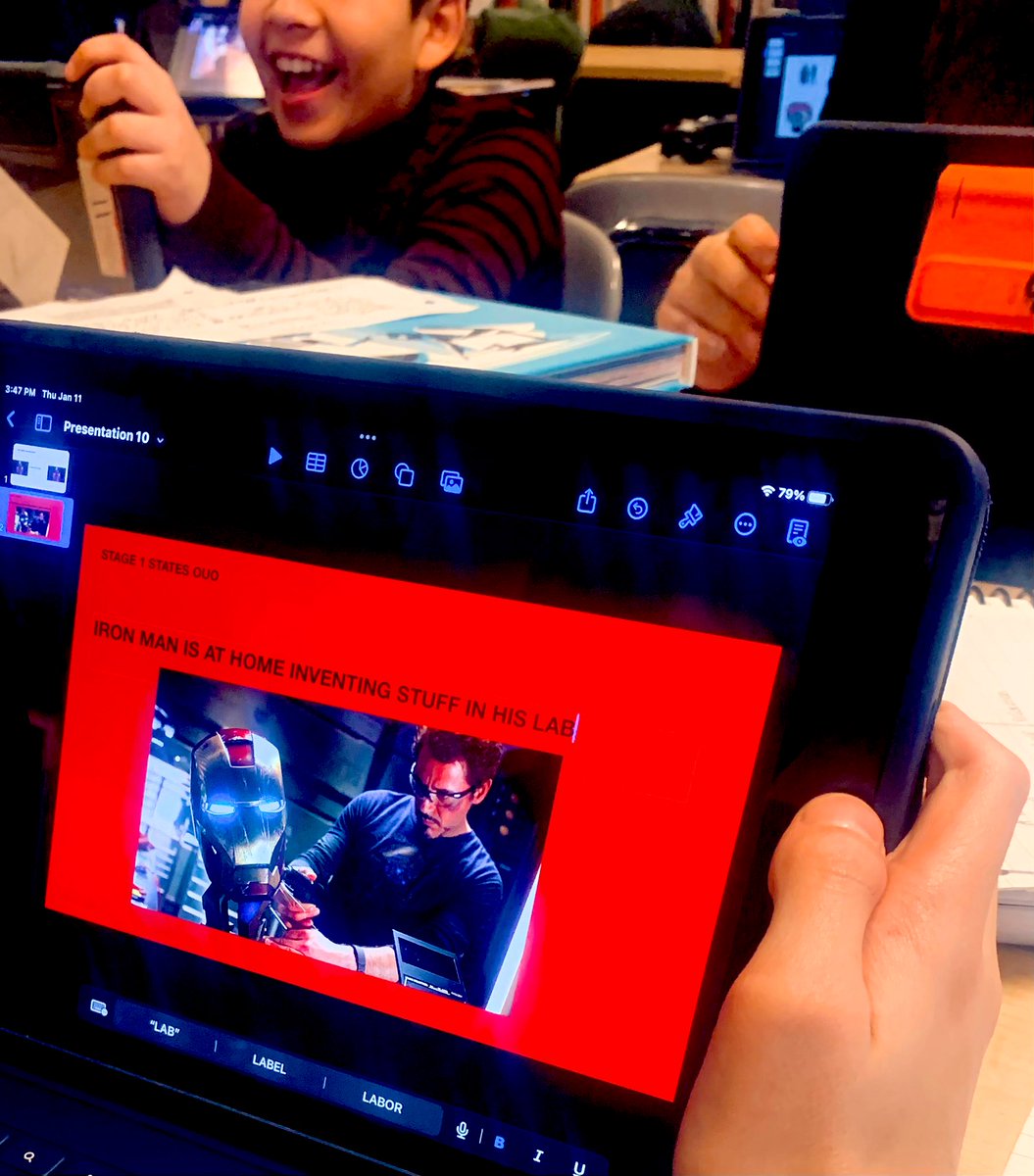 msurbansky's tweet photo. @6thgraders @OrchardSTEM used @AppleKeynote_ to create beautiful presentations demonstrating knowledge of the Hero’s Journey @GreatMindsEd @WitAndWisdom_ @CLEMetroSchools #cmsd https://t.co/ybxSvAui2j