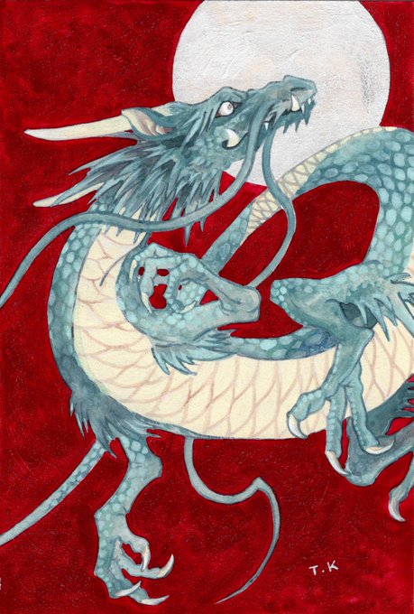 「eastern dragon painting (medium)」 illustration images(Latest)