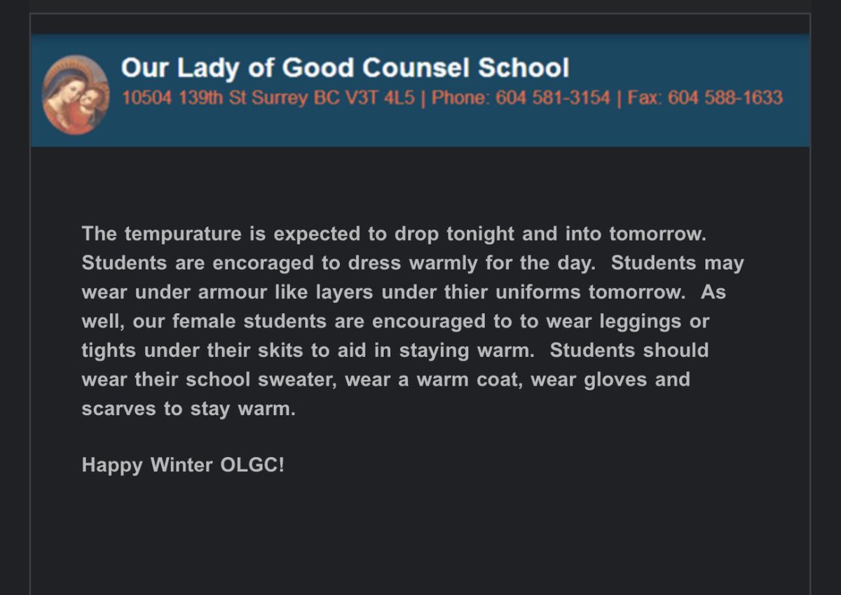 OLGC School (@OLGCSurrey) on Twitter photo 2024-01-11 22:32:31