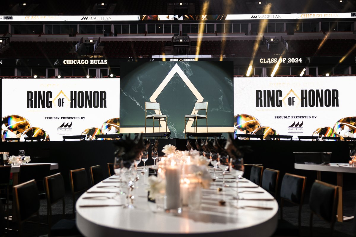 The stage is set for our Ring of Honor gala, presented by @MagellanCorp.