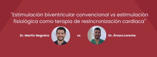 Asociación del Ritmo Cardiaco (@ritmo_sec) on Twitter photo Primer cara a cara entre <a href="/NegreiraMartin/">Martín Negreira</a> y Alvaro Lorente➡️ Estimulación Fisiológica Vs TRC convencional… moderado por <a href="/SemBriongos/">Sem Briongos Figuero</a> Preparen los 🔪🔪🔪<a href="/miguel_a_arias_/">Miguel Angel Arias</a> <a href="/JorgeToquero/">Jorge Toquero</a> <a href="/Arritmias12Oct/">Unidad de Arritmias Hospital 12 de Octubre</a> Primer cara a cara entre <a href="/NegreiraMartin/">Martín Negreira</a> y Alvaro Lorente➡️ Estimulación Fisiológica Vs TRC convencional… moderado por <a href="/SemBriongos/">Sem Briongos Figuero</a> Preparen los 🔪🔪🔪<a href="/miguel_a_arias_/">Miguel Angel Arias</a> <a href="/JorgeToquero/">Jorge Toquero</a> <a href="/Arritmias12Oct/">Unidad de Arritmias Hospital 12 de Octubre</a>
