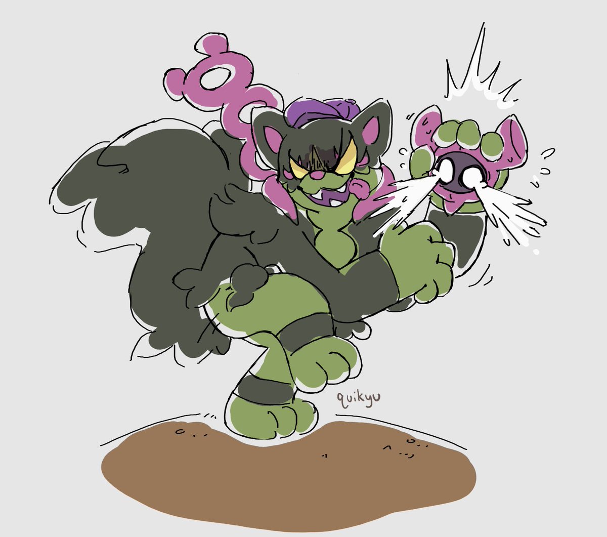 BATTER UP!
#PokemonScarletViolet #pecharunt #ogerpon