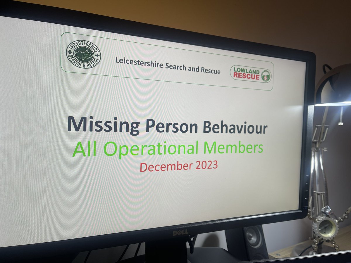 ben999responder's tweet photo. Evening training on @LowlandRescue #missingperson #misper behaviour with @NCA_UK @UKMissingPerson guides, for @LeicesterSAR and @LPSpecialOps, always good to keep knowledge 📖 is up to date #rescue #4themergencyservice #uksar https://t.co/PICqQ5DnBU