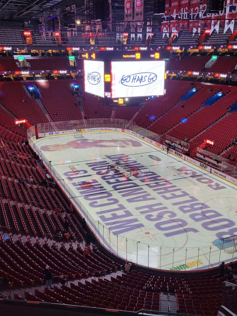 Sachtradamus's tweet image. My view tonight for the #Habs game. 🔥🔥🔥
#LogeLife
#FirstTimer
#GoHabsGo