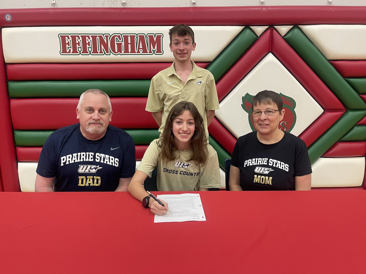 repkingtrep33's tweet photo. Congrats to Effinghams Audrey Wagoner on signing with UIS-Springfield to continue her XC Career @ the next level!
Good luck to Audrey as she becomes a #PrairieStar https://t.co/EzLJ8z6HRJ