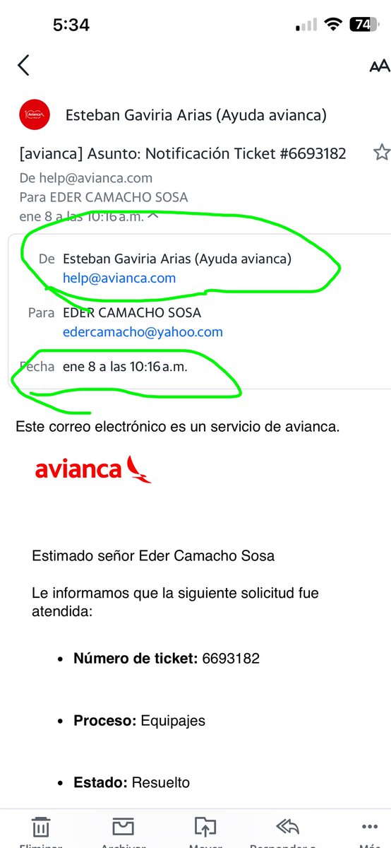 EDERCAMACHO's tweet photo. 4 días reclamando por un daño en mi equipaje a @avianca al correo help@avianca.com. Cuando envío copia a @Supertransporte @AerocivilCol @sicsuper @MinTransporteCo con proceso de mi queja. Responden “este correo electrónico no está habilitado para recibir solicitudes”. https://t.co/e0R50CD9k0