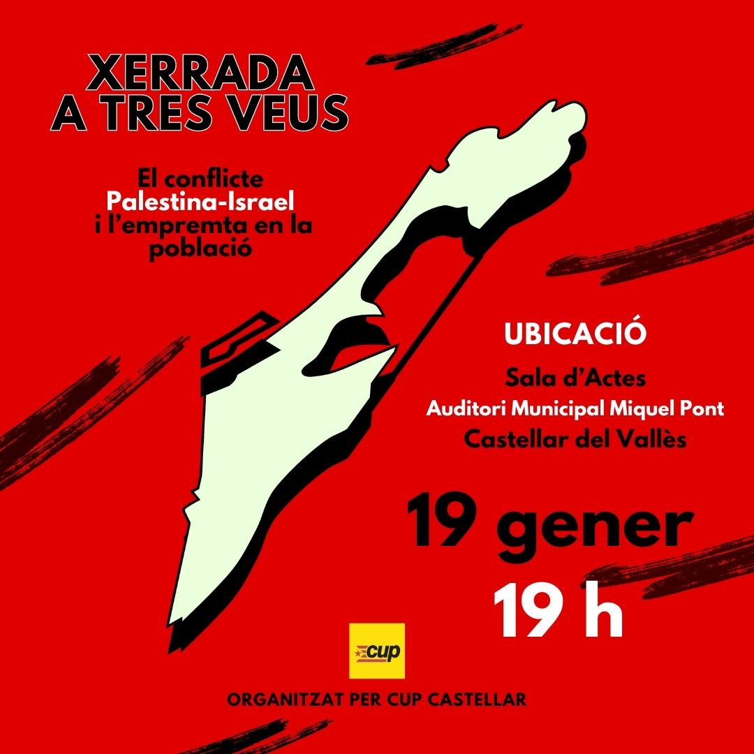 Dinky77777's tweet photo. Xerrada oberta sobre la repressió al poble palestí i conflicte obert amb Israel.
Sala Actes Auditori a les 19:00.
Hi participaran entitats i testimonis d poble palestí i jueu.
Hi haurà espai per a preguntes del públic.
Us hi esperem!
#poblepalesti #guerrapalestina  #cupcastellar https://t.co/VEAJ83YWZL