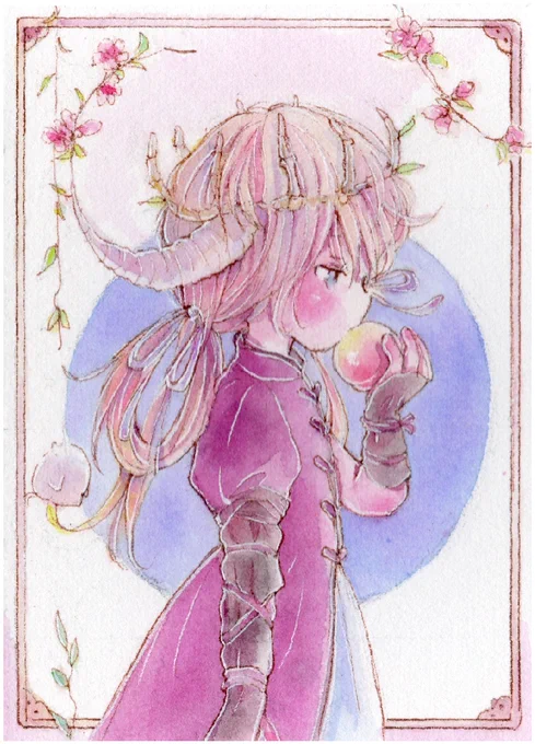 おはようございます今年もこの企画の季節になりました #角好き鬼イラスト2024昨日は寒かったです。でも、春分も直近寒さもあと少し…だといいのですが実は角っこ大好きなんです。今年はもっと描けるといいな 