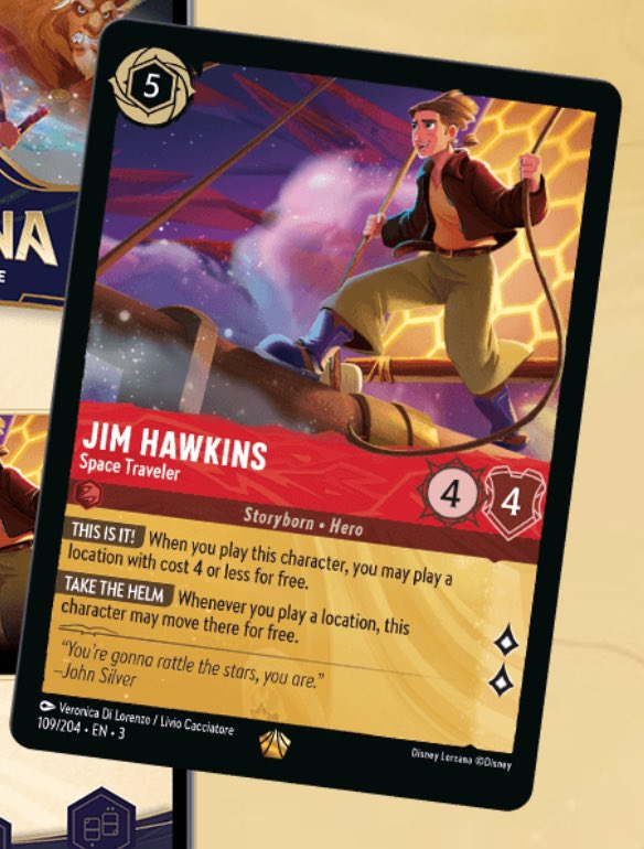 New Space Traveler Jim Hawkins Card Revealed from Chapter 3 Into the  Inklands!  #DisneyLorcana