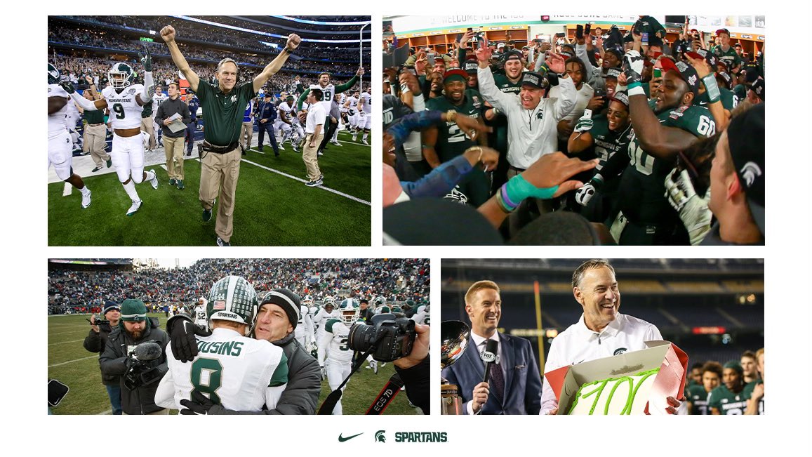 MSU_Football's tweet photo. 13 seasons. 114 wins.
Countless memories. https://t.co/qiAy46BNCd