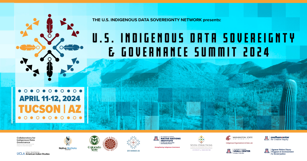 Help shape the future of Indigenous data sovereignty and governance in the US! Join @USIDSN in Tucson, AZ on April 11-12, 2024 for the ‘Building Action and Power’ Summit. Details here: usindigenousdatanetwork.org/us-indigenous-… #databack