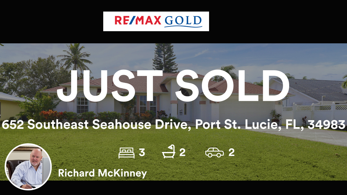rich1mck's tweet photo. π 3 π 2 π 2
π 652 Southeast Seahouse Drive, Port St. Lucie, FL, 34983
My latest sale on RateMyAgent.
BK671006
https://t.co/rtKLynYuoV
...
#gogold #REMAXGold #whosnext #joinremaxgold #abovethecrow https://t.co/xgAddr3qtL