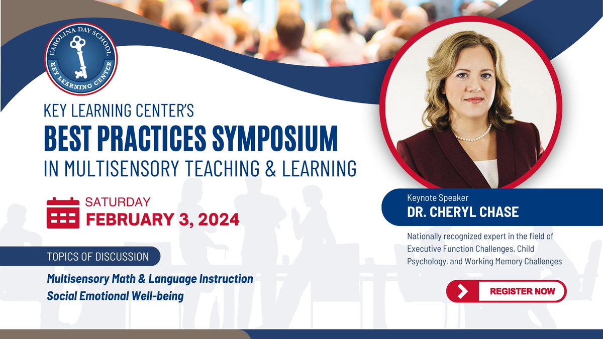 Registration is now OPEN for Key Learning Center's Best Practices Symposium on 2/3/24. This annual symposium is a must-attend event for parents, teachers &amp; professionals in the field of #dyslexia and related areas. Register at keylearningcenter.org.