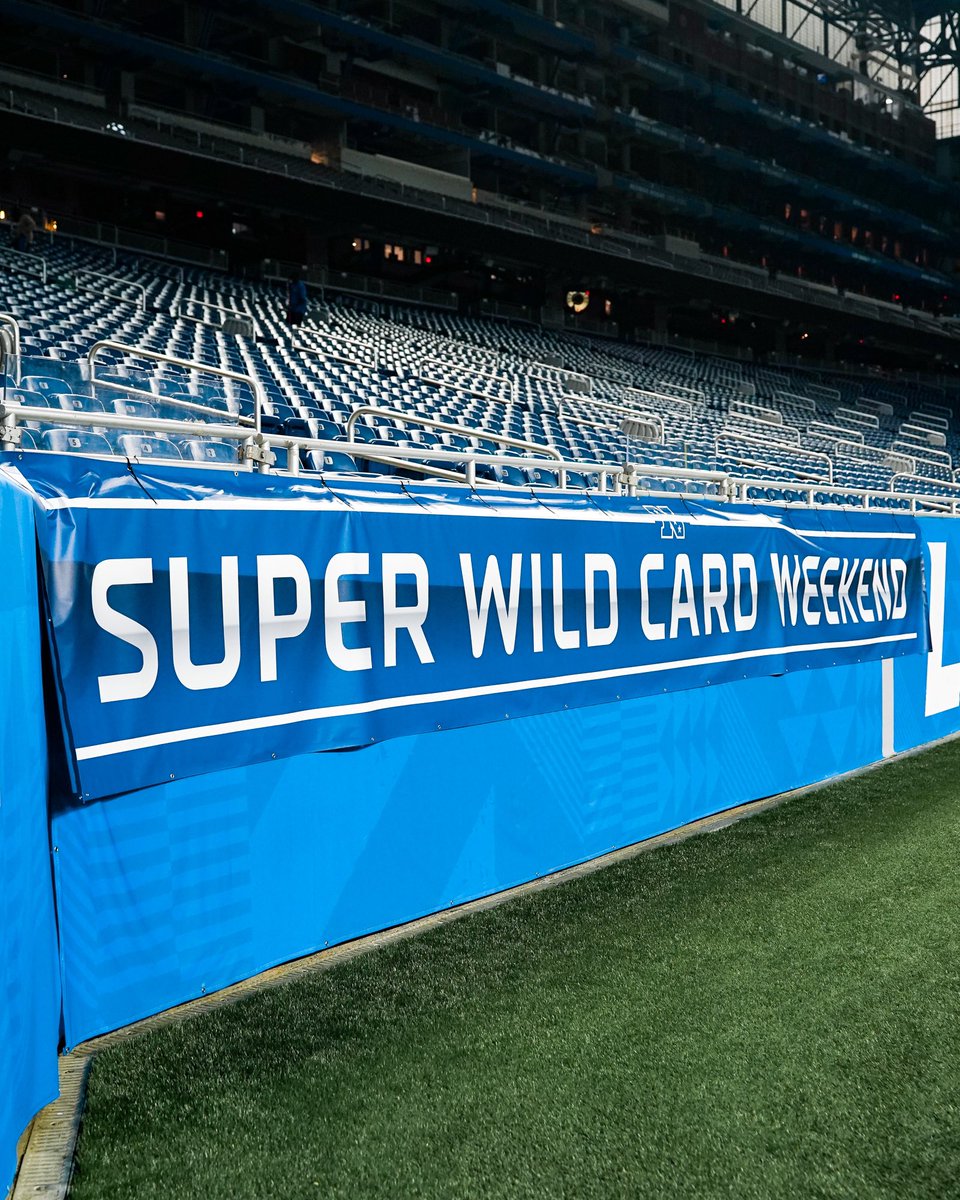 fordfield's tweet photo. It’s happening…

#SuperWildCard | #NFLPlayoffs | #AllGrit https://t.co/yTgxEHdABq
