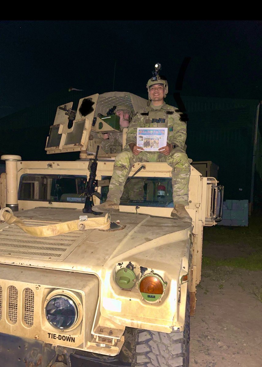 BCSD_Schumacher's tweet photo. From BREWSTER to AFRICA: BHS Semper Fi Club holiday packages arrived! My heart is full. Taking some time to read @BHSBearFacts while enjoying snacks. Keep our troops safe 🇺🇸❤️ @brewsterschools https://t.co/ZTDEPdQAZc
