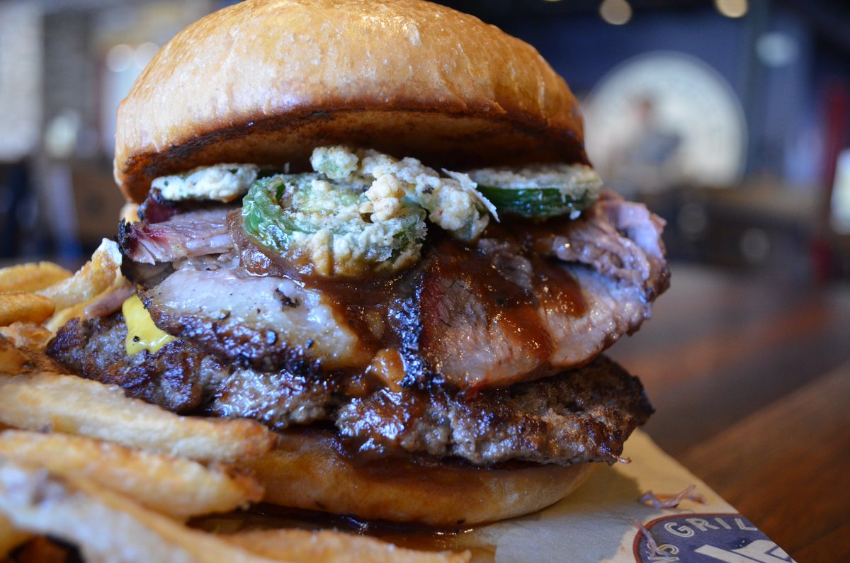 THE DUDE. Now that's a Burger. #FortWorth #jonsgrille #texasbbq #Burgers #RanchtoTable