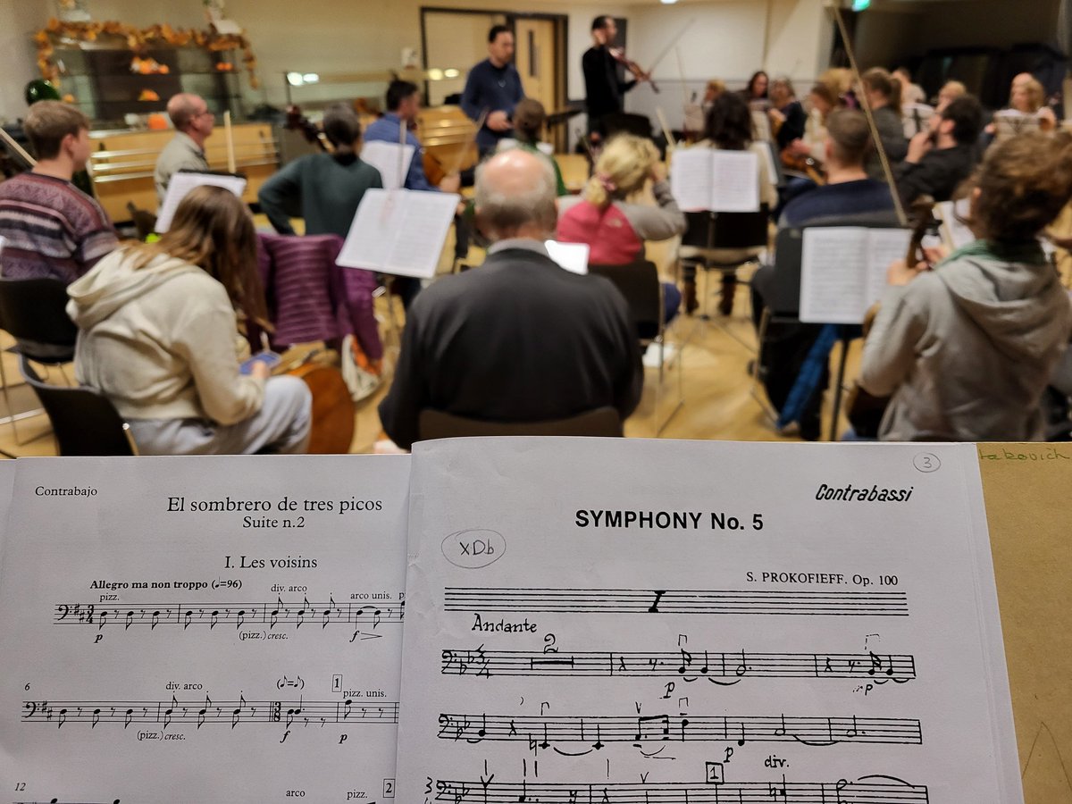 SSOSymphony's tweet photo. Two successful concerts last weekend, with lots of lovely feedback from our audiences - and we're straight back into rehearsals for the next concert, which is fast approaching! 
At 7.30pm on 3rd February at @AllSaintsEcc,we'll be playing:
Prokofiev, Shostakovich &amp;  Falla 🎶 https://t.co/9fxeowHzFR