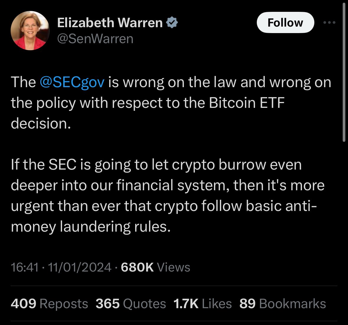 Imagine going this hard against the lawfully just decisions of the agencies of the country you are meant to represent 

Are the decisions of the United States Government deemed incorrect whenever they do not fulfil your desires?