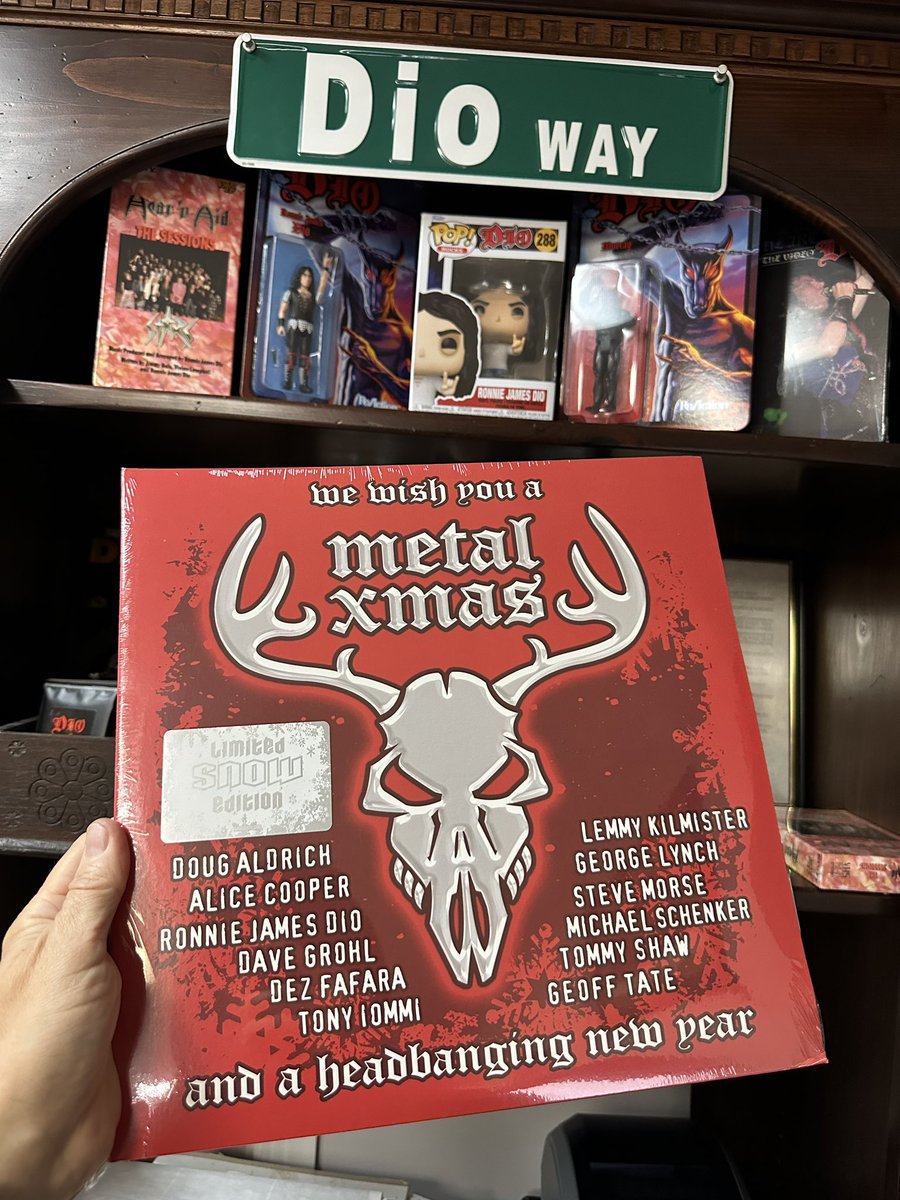 Just arrived! (Yes, a little late after Xmas), but it’s here! “We Wish You a METAL XMAS” on 2-LP WHITE VINYL gatefold *Limited SNOW Edition*. Just a handful of these are going up on the store. If you don’t see it, it has sold out. (CDs too!) - SHOP 👉🏼TheDioStore.com!
