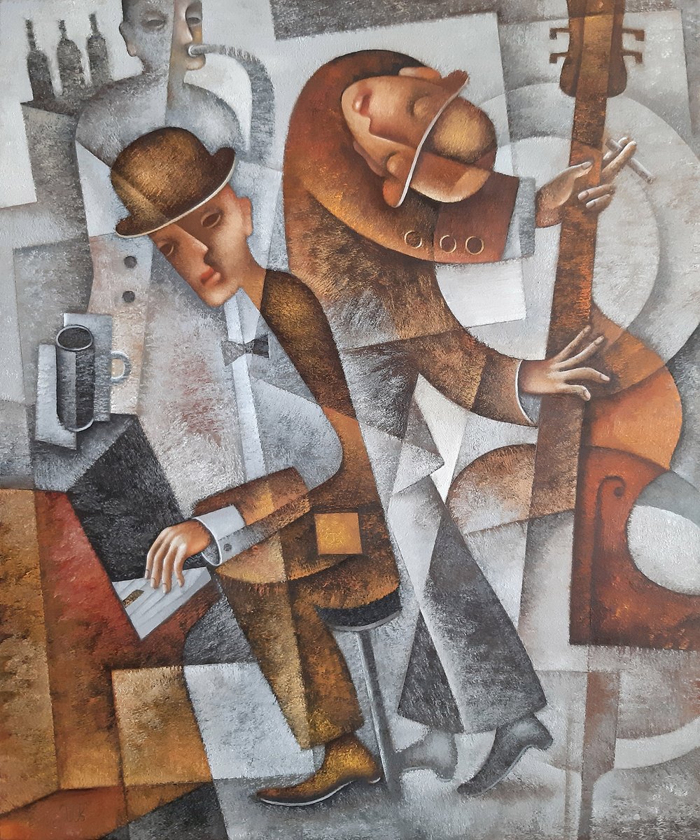 On the Sunny Side of the Street by #EugeneIvanov, oil on canvas, 60 x 50 cm, 2024.
EUGENE IVANOV GALLERY: opatov.wixsite.com/eugeneivanov
#StandWithUkraine #eugeneivanovart #originalartsale #art #kunst #cubism #cubist #cubismart #jazz #jazzclub #musician #OntheSunnySideoftheStreet