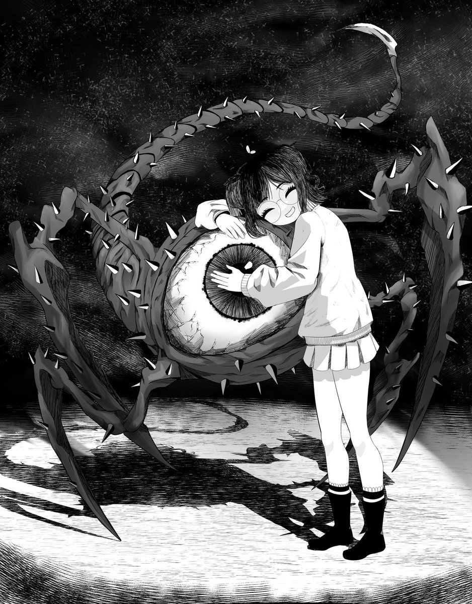 klarih_vt's tweet photo. Ich sehe was, was du nicht siehst 👁️‿👁️

HEHEHEHE mein Monsterauge finden so viele gruselig, aber er ist ganz harmlos und möchte nur spielen >:3
👩🏻‍🎨-baphos | #GERVtuber #vtuber https://t.co/0lsMyqHOne