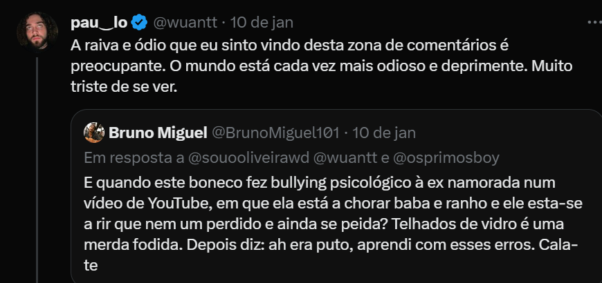 O Wuant devia criar uma religião, a Sonsotronia, tão sonsinho o bondoso Wuant, primeiro mandamento do Deus Wuant:
crítica os conteúdos alheios, mas quando confrontado com críticas à tua opinião, converte as palavras ásperas em serenidade, partilhando a paz e o amor.