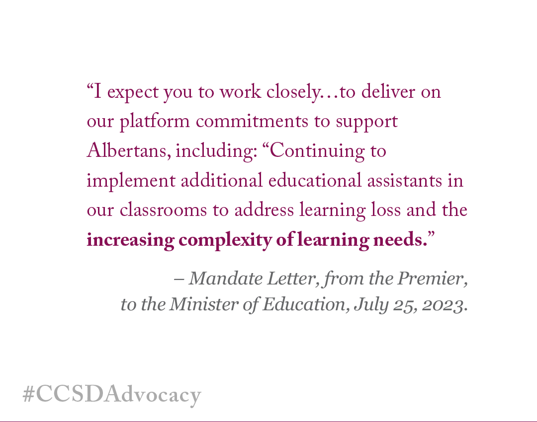 @CCSDedu has approx. 10,000 Diverse Learning Students. We need cross-ministry investment to continue to provide additional support for our classrooms. #abedfunding #CCSDAdvocacy #CCSDedu #CatholicEducation #abed #abpoli #