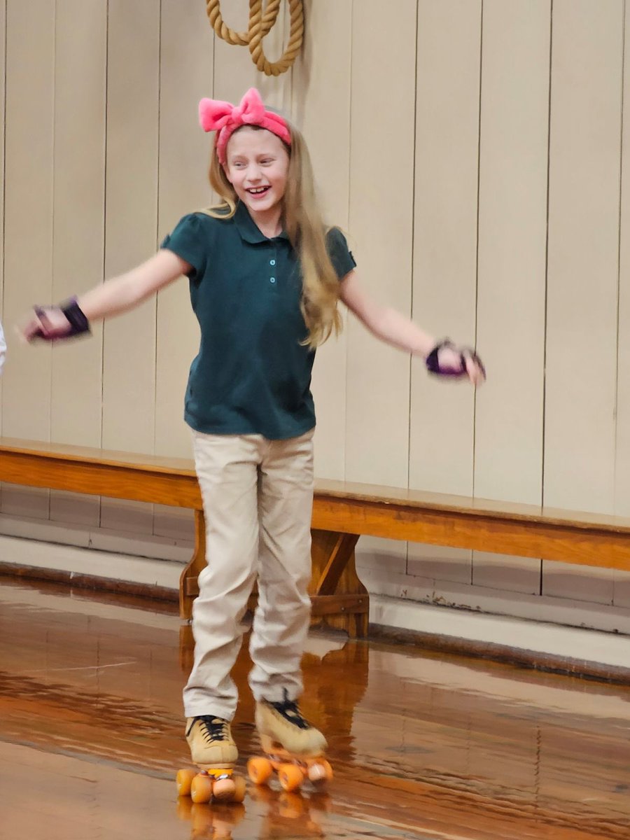 mrssincroft6th's tweet photo. We had our first day of roller skating in gym this week. This old teacher even successfully participated without falling. 😂 https://t.co/pN4ZfWziw7