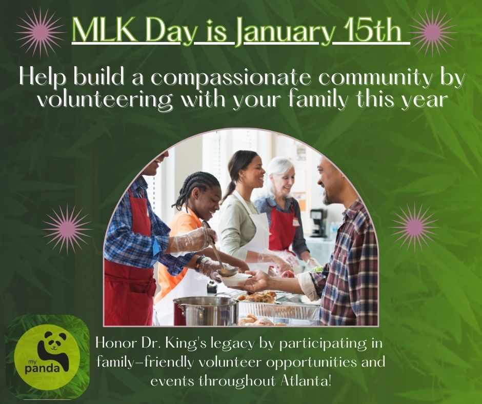 🌟 Celebrate MLK Day with Family Volunteering! 🌟

Honor Martin Luther King Jr.'s legacy by participating in family-friendly volunteer opportunities in Atlanta! 
From community clean-ups to running a 5K, there are lots of ideas of how to make a difference together! 💚