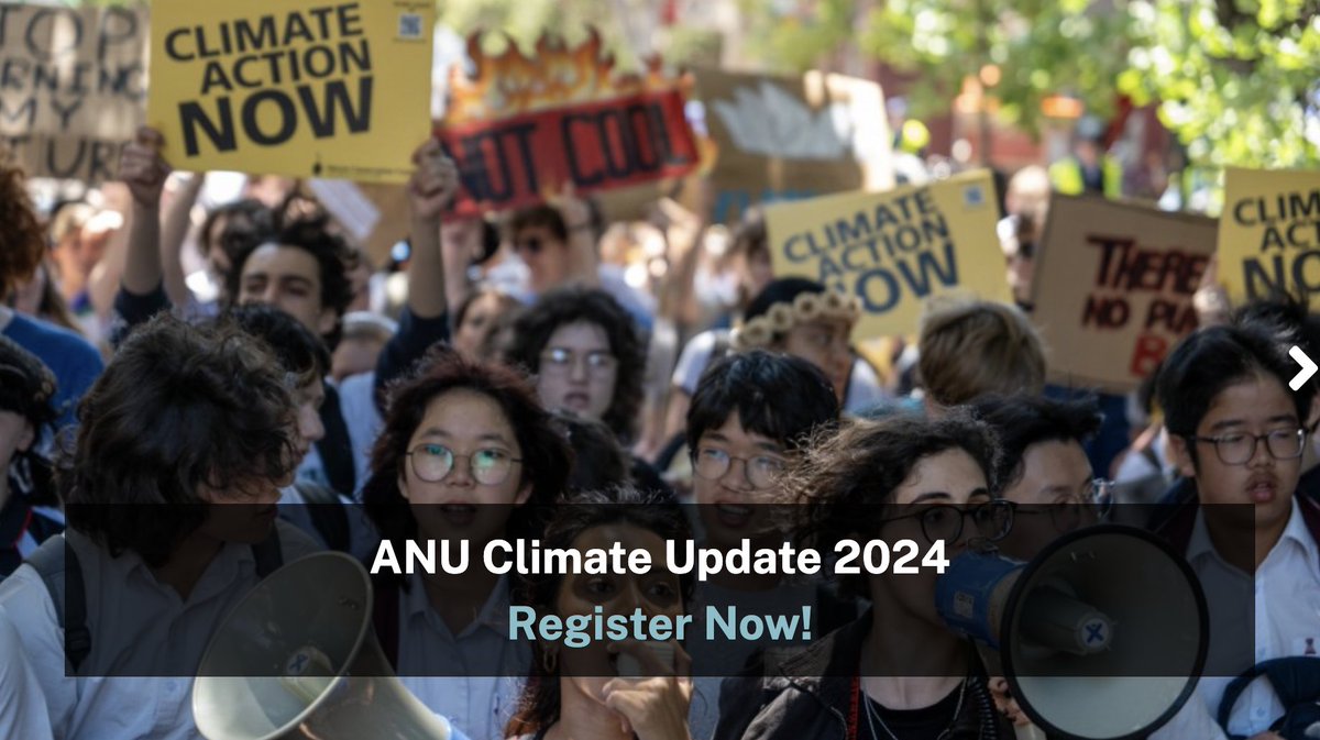 Join the ANU Climate Update 2024! 🗓️ 5 Feb 2024 📌 ANU & online Registrations: quicklink.anu.edu.au/9nuj Explore the latest insights on climate change and our global response. Engage with experts, policymakers, students, industry, and the community in shaping a sustainable…