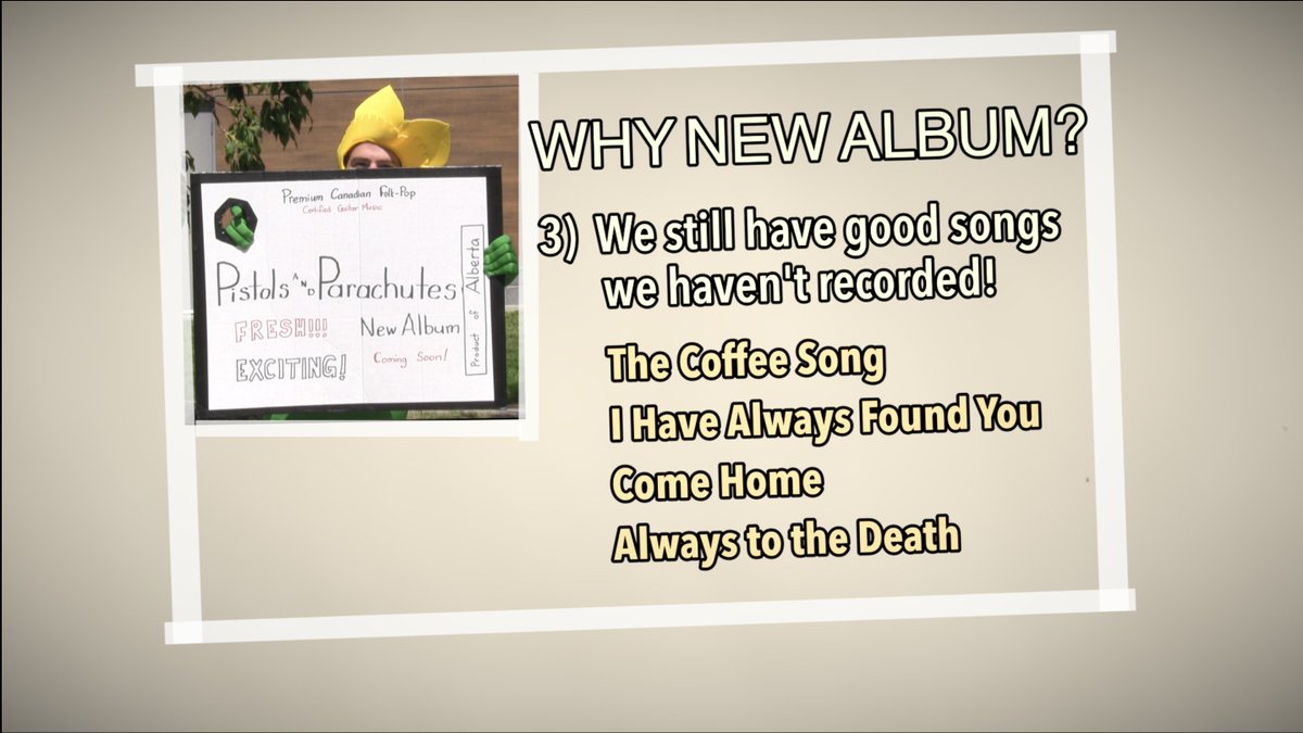 PandPband's tweet photo. WHY NEW ALBUM? - an infographic in three parts. #newmusic #newalbum #indiemusic https://t.co/Hccjj6PIUb