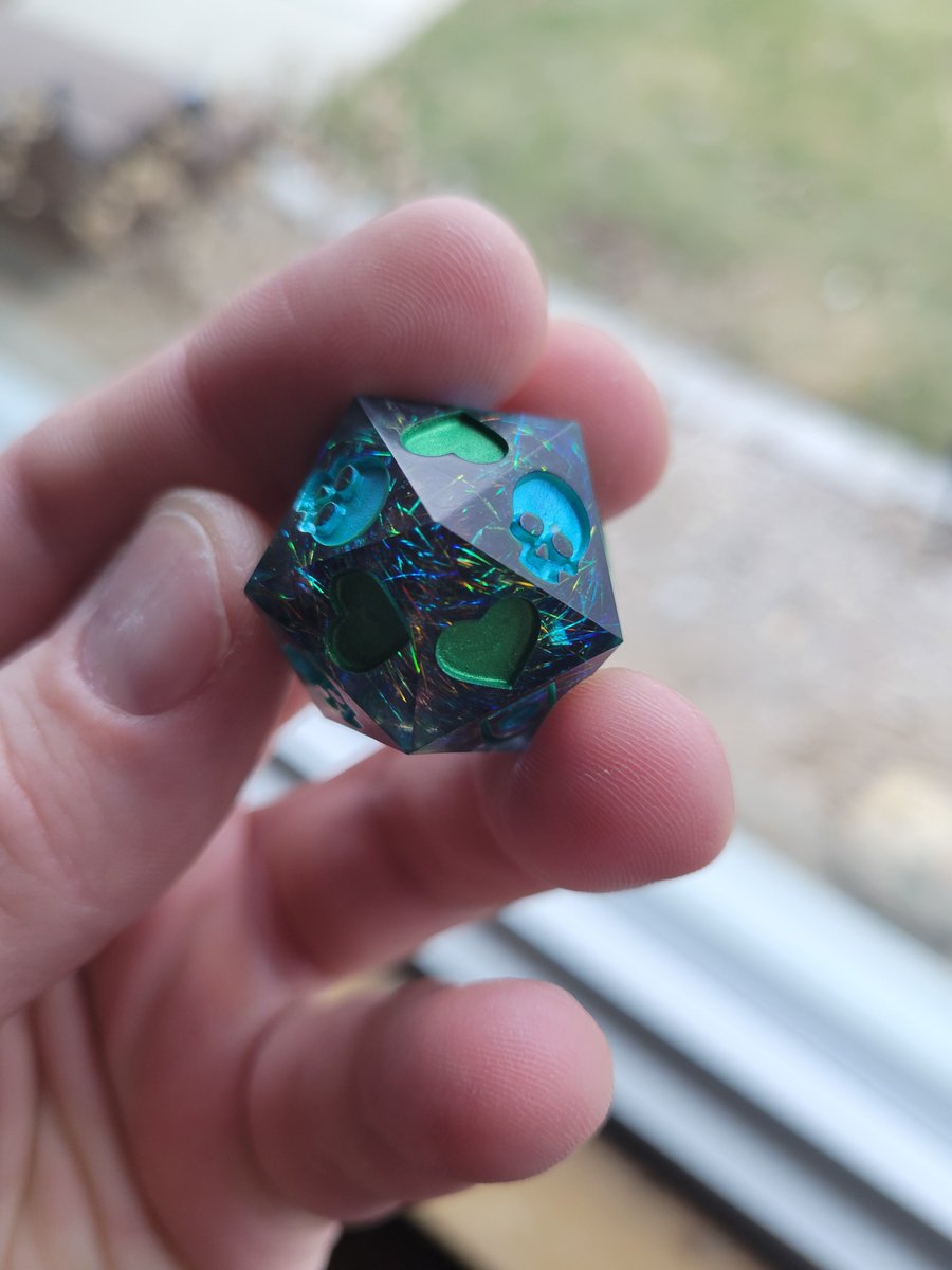 Death Saves! #handmadedice #ttrpg #dnd #dice #deathsave